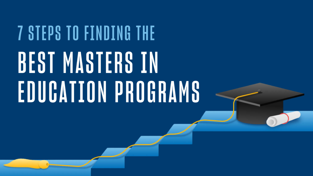 7 Steps to Finding the Best Masters in Education Programs