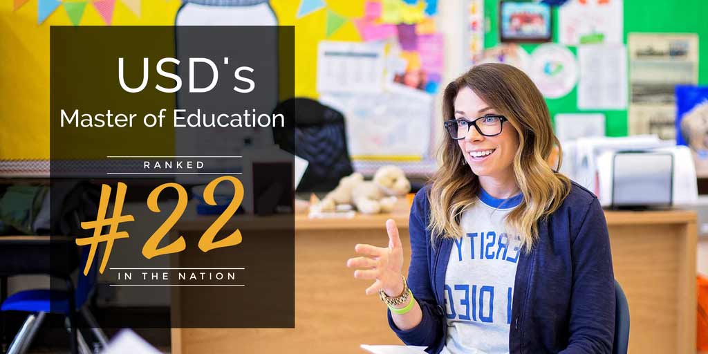 USD master of education ranked #22 in the nation