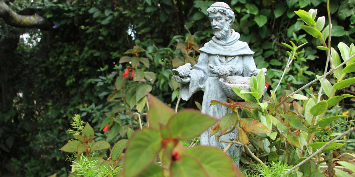 A statue of St. Francis of Assisi