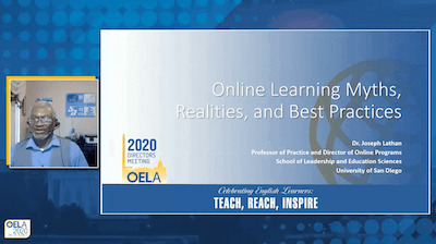 Online Learning Myths, Realities, and Best Practices webinar cover