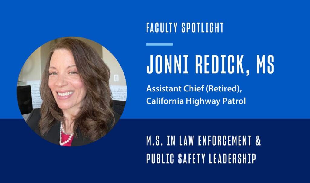 image of jonni redick, ms, educator at USD for their law enforcement degree
