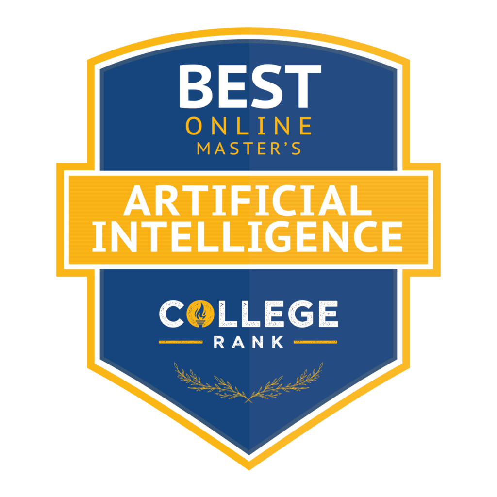 MS-AAI College Rank Best online master's in artificial intelligence badge