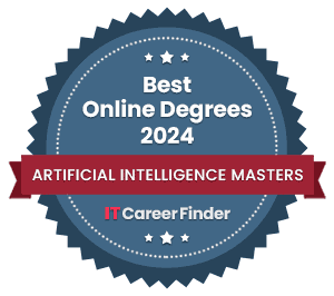 IT Career Finder Best Online Degrees in 2024 badge for AAI