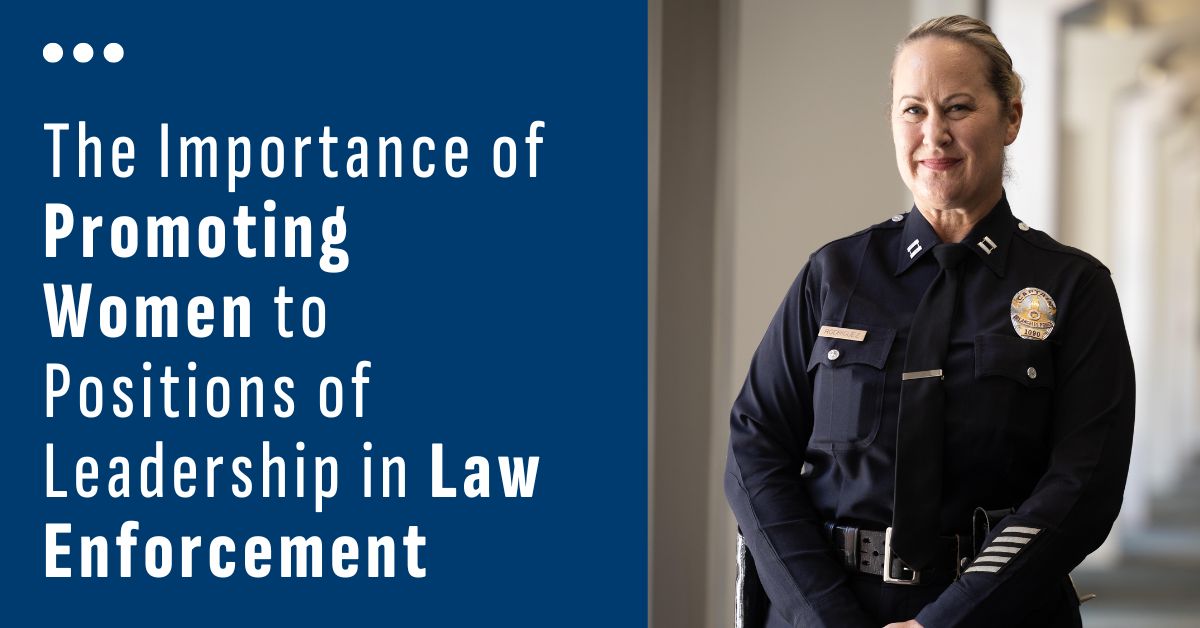 Capt Julie Rodriguez from LAPD, a graduate of the MS-LEPSL program