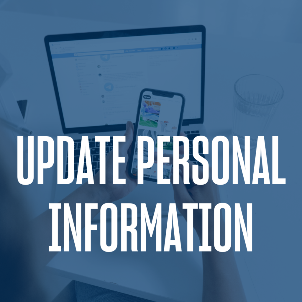 Update personal information