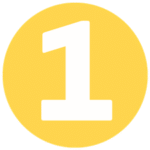yellow circle with the number 1