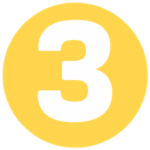 yellow circle with the number 3