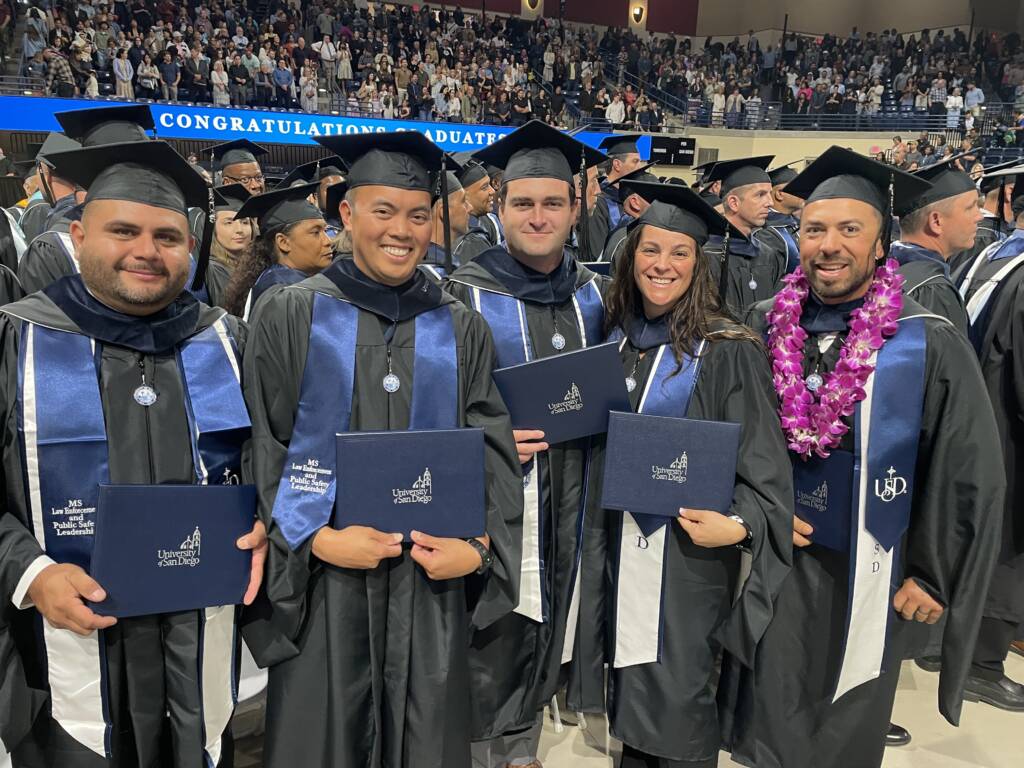 San Diego Police Department graduates of the MS-LEPSL Program, Class of 2025