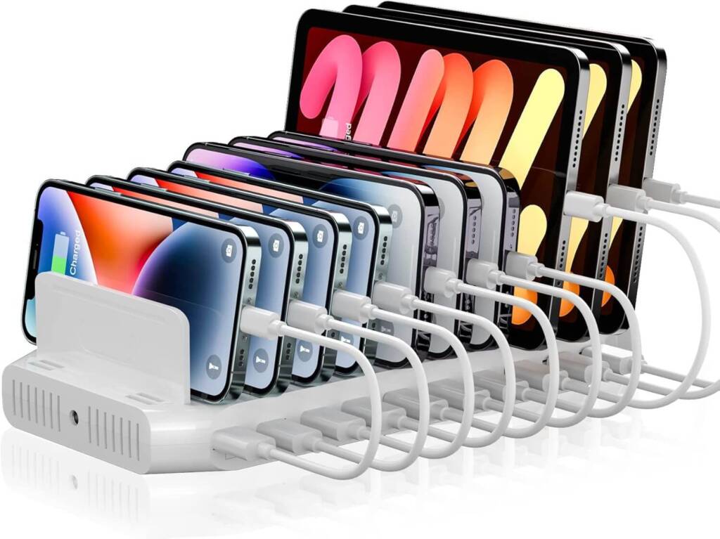 Charging Station with Numbered Slots