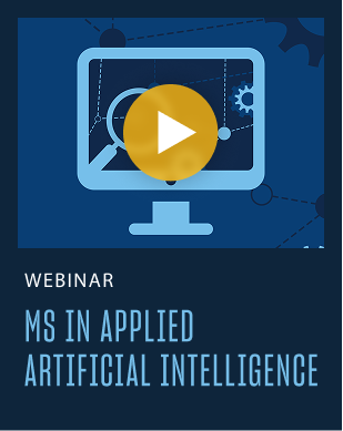illustration to support a webinar about USDs MS in applied artificial intelligence