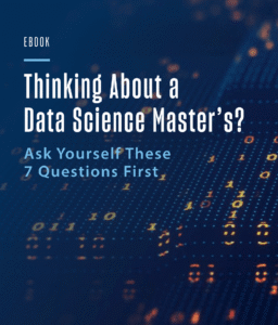 cover of an ebook titled thinking about a data science maters? ask yourself these 7 questions first