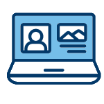 icon representing online instructional design portfolio