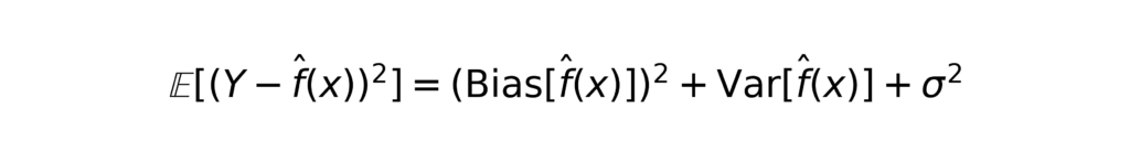 Bias variance equation