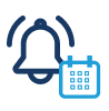 Bell and calendar icon
