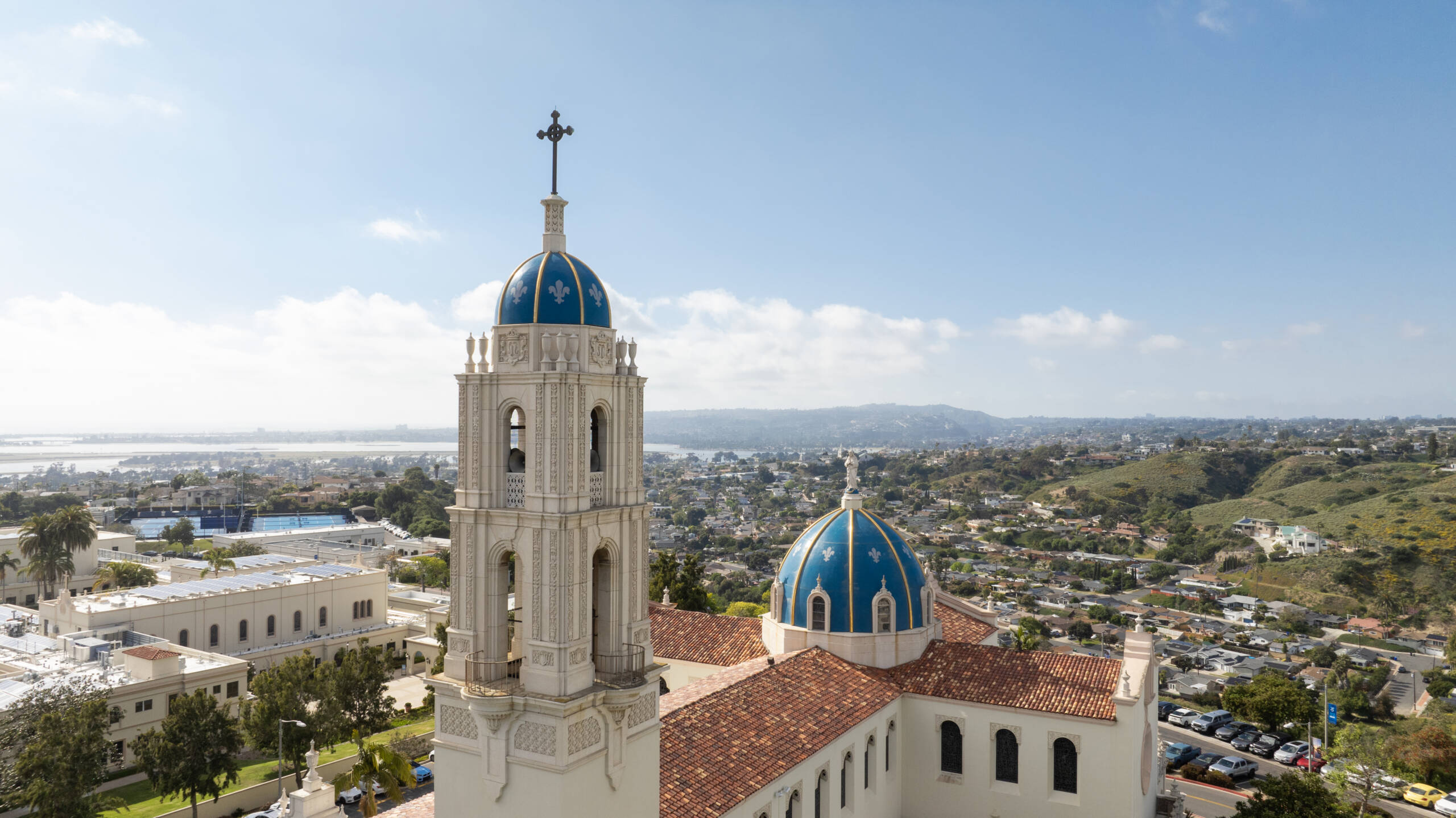 Aerial shot of Immaculata