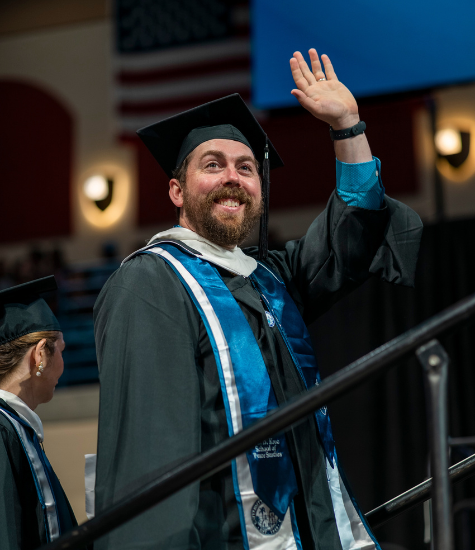 MSHA Graduate at Commencement