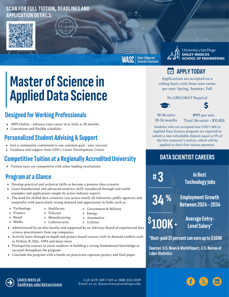 Master of Science in Applied Data Science Flyer 2026