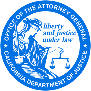 California Department of Justice logo for MSITL Where Students Work
