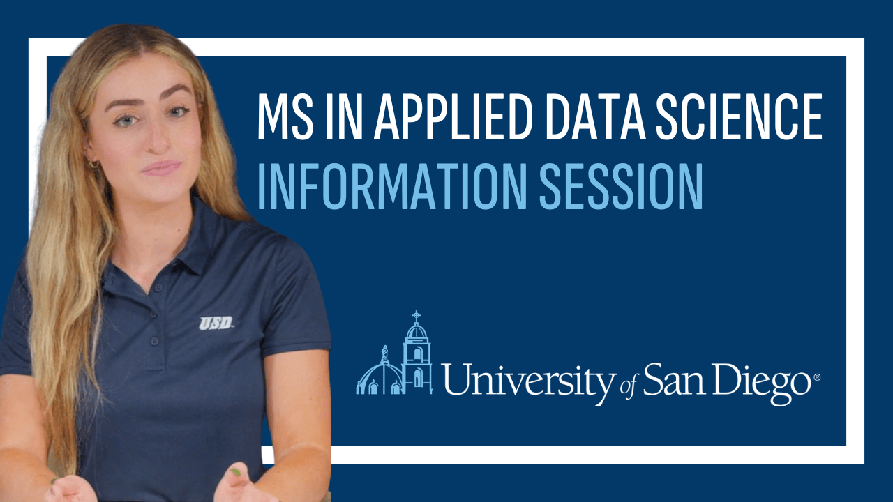 cover of the ms in data science information session