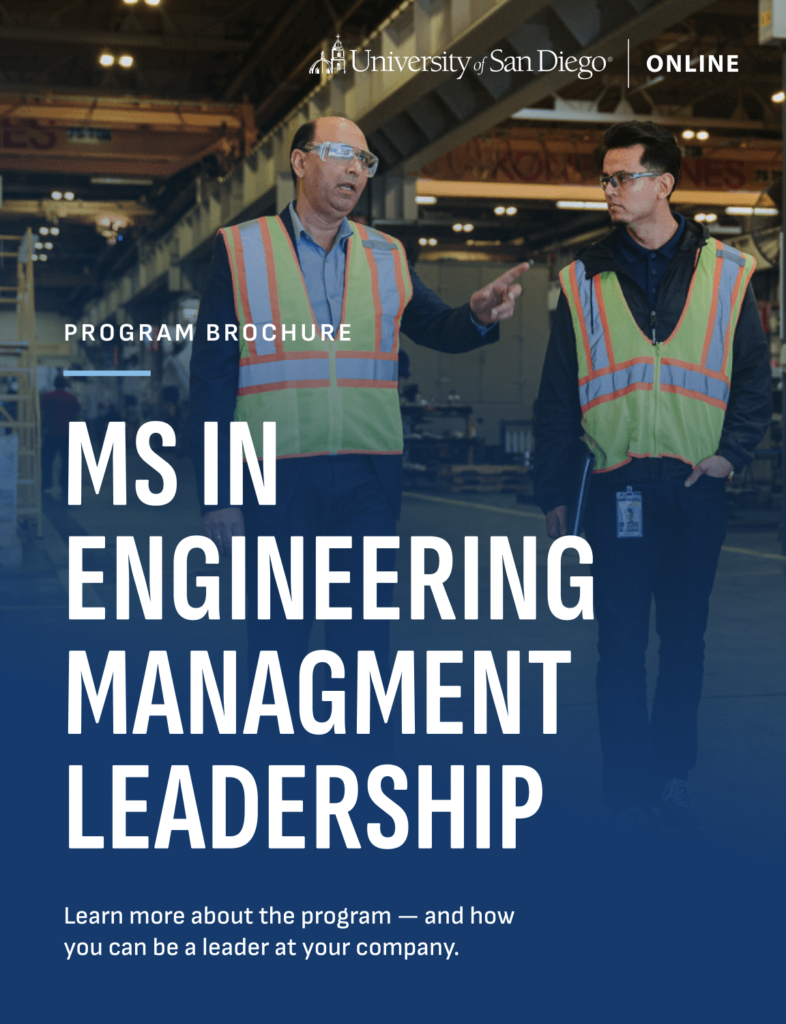 EML Program Brochure cover with two engineers wearing safety vests having a conversation